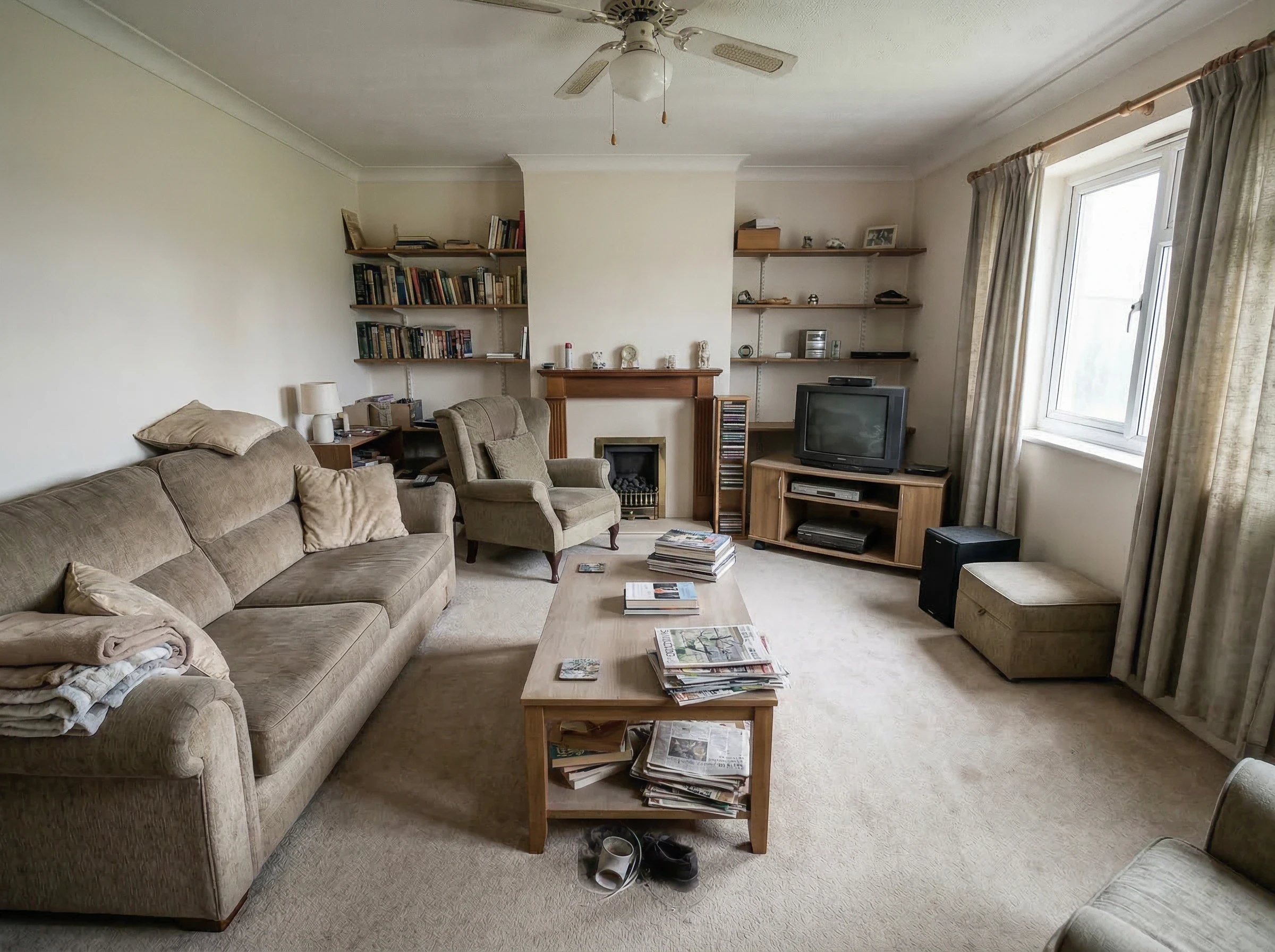 Living Room Refresh: a living room after cleaning
